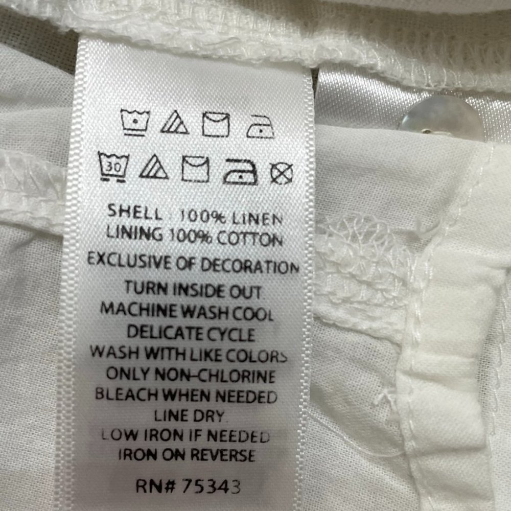 Lucky Brand NEW Linen Embroidered Halter Mini Dress Size S White - Picture 9 of 11